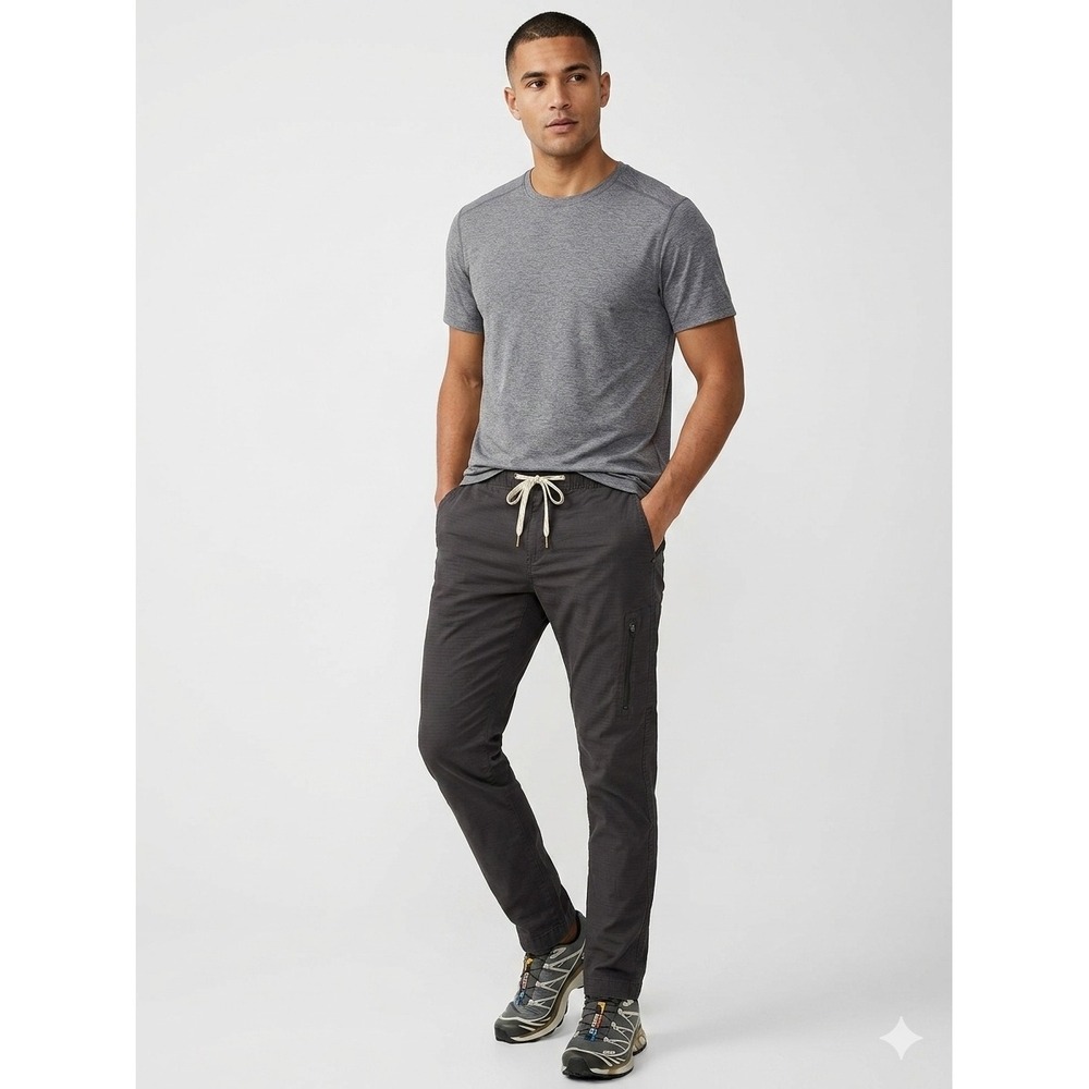 Vuori Men's Dark Gray Joggers with Drawstring